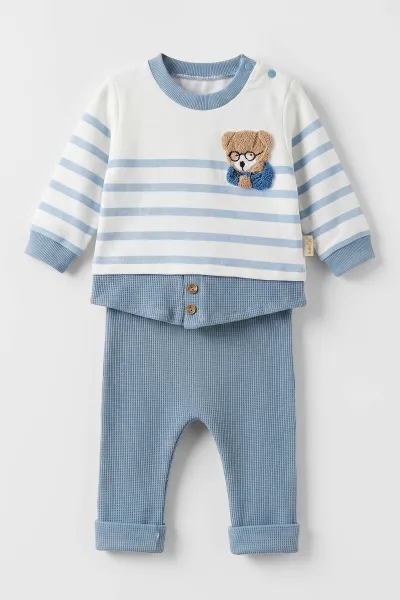 indigo-0-9-ay-suzene-ayicik-nakisli-alt-waffle-erkek-bebek-2li-takim-477013