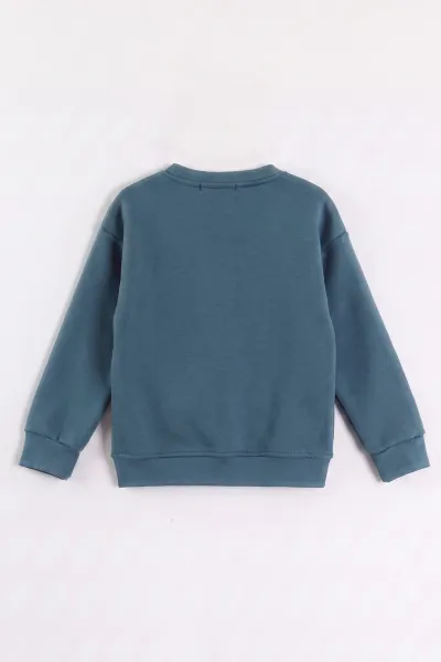 İndigo (3-12 Yaş) Süzene Toplu Nakışlı Erkek Çocuk Swatshirt 473804