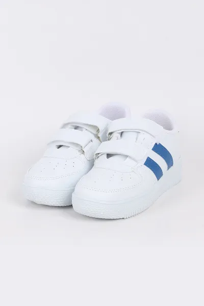 İndigo (30-35 Filet)Kalın Taban Delikli Cırtlı Şerit Çizgili Çocuk Spor Ayakkabı 351442