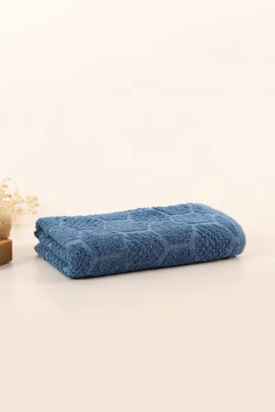 indigo-50x90-cm-bella-home-petek-desenli-el-havlusu-395571