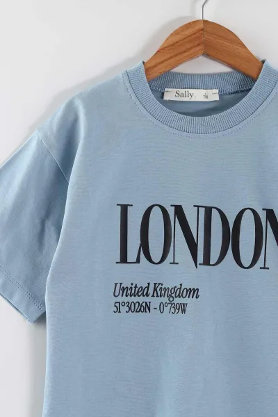 İndigo (6-9 Yaş) London Baskılı Erkek Çocuk Takım 464920