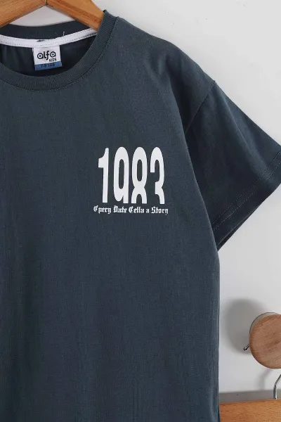 İndigo (7-14 Yaş) 1983  Baskılı   Şortlu Süprem Erkek Çocuk Yazlık Takım 446304