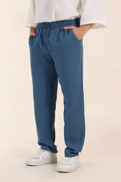 İndigo Baggy Keten Bel Lastikli Erkek Eşofman Altı 364078