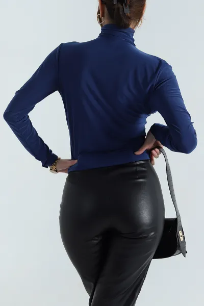 İndigo Büzgülü Sandy Kadın Bluz 388820