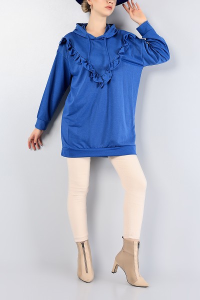 indigo-firfir-tasarimli-kapusonlu-sweat-tunik-79463