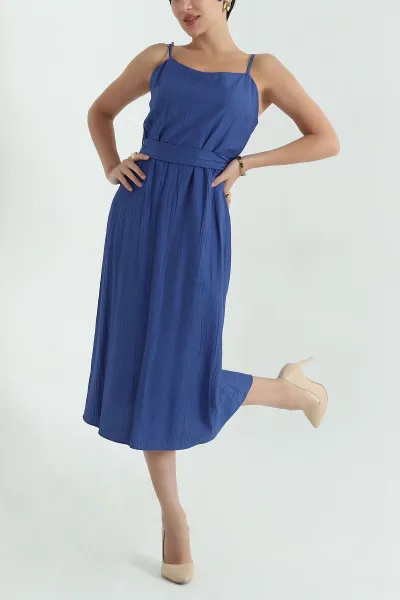 indigo-kirisik-kumas-fermuarli-ip-askili-kadin-elbise-362029