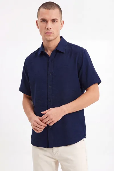 indigo-kisa-kollu-erkek-gomlek-466301