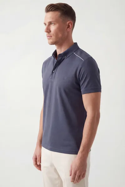 İndigo Osyho Kumaş Polo Yaka Erkek Tişört 433118