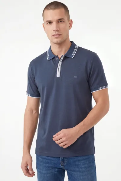 İndigo Oysho Kumaş Polo Yaka Erkek Tişört 462541