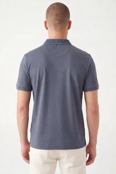 İndigo Oysho Kumaş Polo Yaka Erkek Tişört 467584