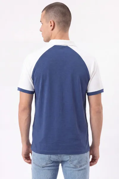 İndigo Oysho Kumaş Yarım Fermuarlı Polo Yaka Erkek Tişört 471693