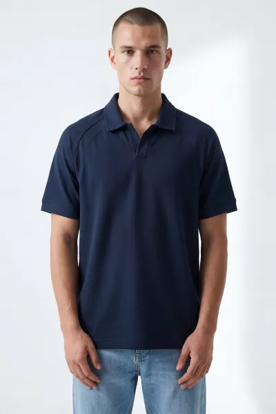 İndigo Polo Yaka Erkek Tişört 435485