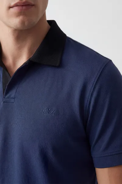 İndigo Polo Yaka Erkek Tişört 435554