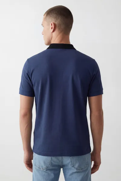 İndigo Polo Yaka Erkek Tişört 435554