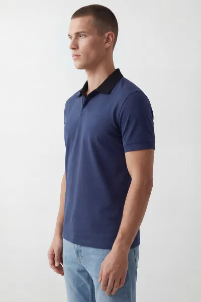 İndigo Polo Yaka Erkek Tişört 435554