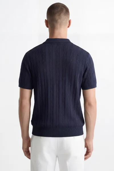 İndigo Polo Yaka Erkek Triko Tişört 433132
