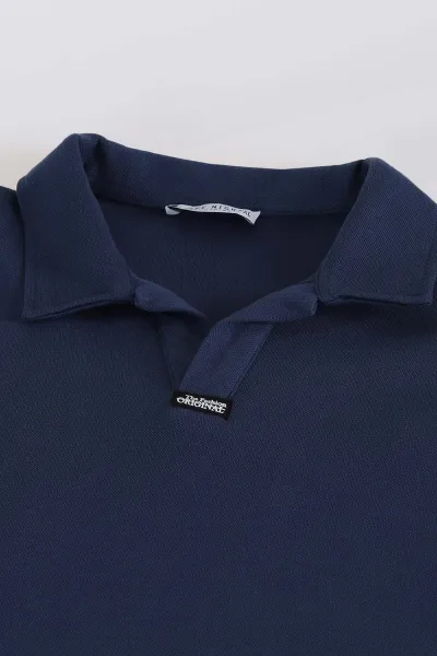 İndigo Polo Yaka Uzun Kollu Erkek Sweatshirt 397138