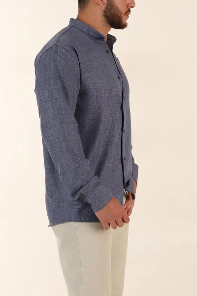 İndigo Regular Fit Hakim Yaka Uzun Kollu Erkek Gömlek 370040