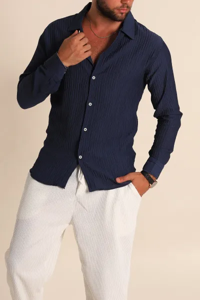 indigo-regular-fit-plise-dokulu-erkek-gomlek-283875