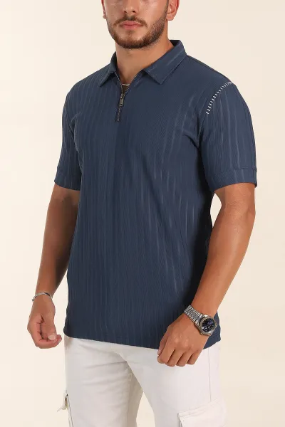 indigo-relaxed-fit-fitilli-doku-fermuarli-polo-yaka-erkek-tisort-373053