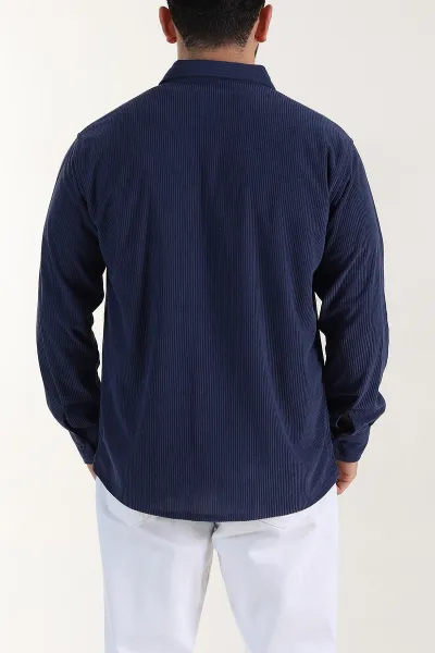 İndigo Relaxed Fit Fitilli Kadife Erkek Gömlek 400095