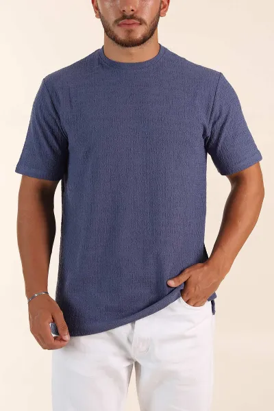 indigo-relaxed-fit-kabartma-desenli-basic-erkek-tisort-358109