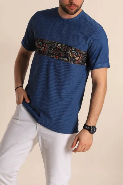 indigo-slim-fit-etnik-desenli-duble-kol-erkek-tisort-268658