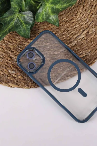 İndigo TeknoCase İPhone 11 Uyumlu Clear Lüx Case Serisi Lens Hediyeli Sert Silikon Telefon Kılıfı 430681