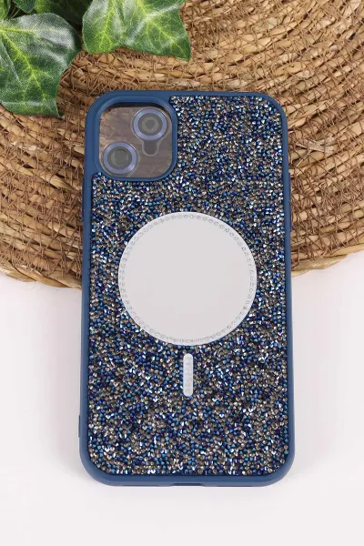 İndigo TeknoCase İPhone 11 Uyumlu Mirror Diamond Case Serisi Aynalı Sert Silikon Telefon Kılıfı 458474