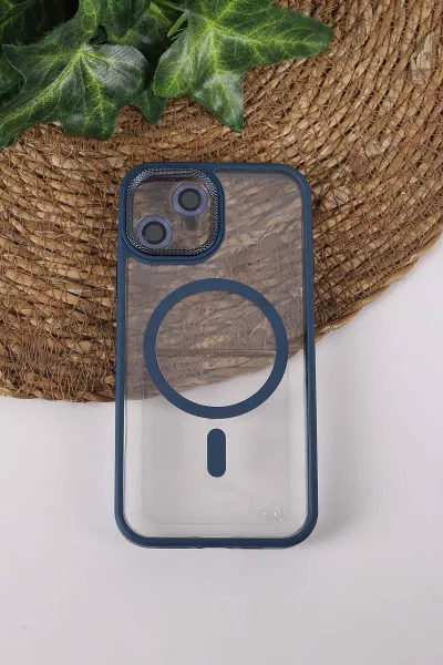 İndigo TeknoCase İPhone 12 Uyumlu Clear Lüx Case Serisi Lens Hediyeli Sert Silikon Telefon Kılıfı 430687