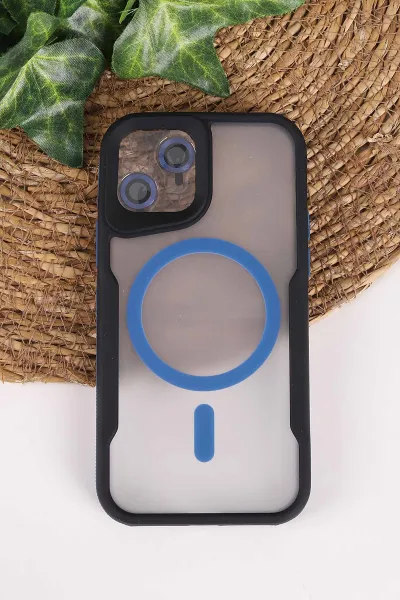 İndigo TeknoCase İphone 12 Uyumlu Matte Guard Serisi Lens Korumalı Silikon Telefon Kılıfı 472443