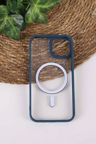 İndigo TeknoCase İPhone 13 Uyumlu Clear Lüx Case Serisi Lens Hediyeli Sert Silikon Telefon Kılıfı 430693