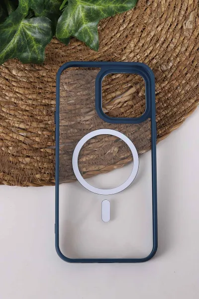 İndigo TeknoCase İPhone 14 Pro Max Uyumlu Clear Lüx Case Serisi Lens Hediyeli Sert Silikon Telefon Kılıfı 430715