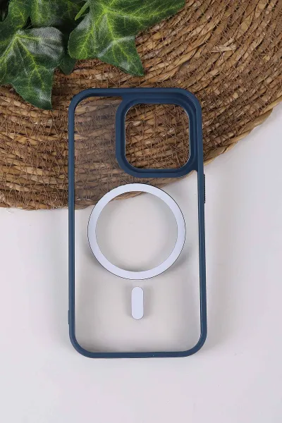 İndigo TeknoCase İPhone 14 Pro Uyumlu Clear Lüx Case Serisi Lens Hediyeli Sert Silikon Telefon Kılıfı 430705