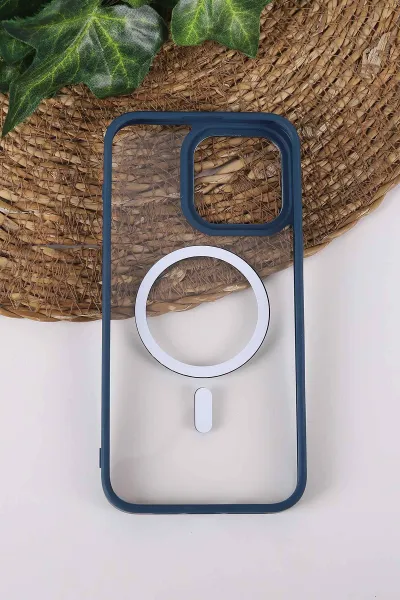 İndigo TeknoCase İPhone 15 Pro Max Uyumlu Clear Lüx Case Serisi Lens Hediyeli Sert Silikon Telefon Kılıfı 430731