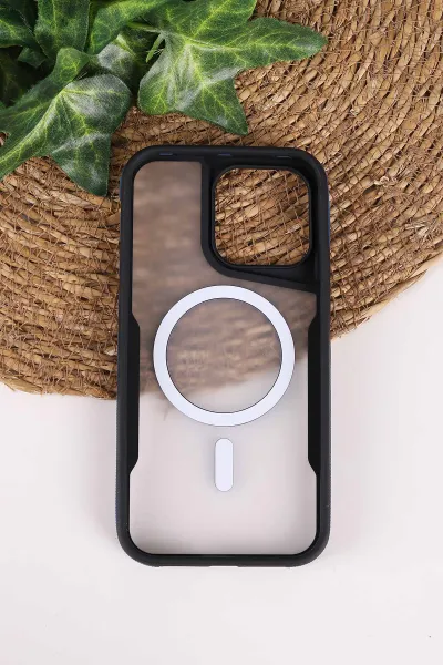 İndigo TeknoCase İphone 15 Pro Max Uyumlu Matte Guard Serisi Lens Korumalı Silikon Telefon Kılıfı 472462