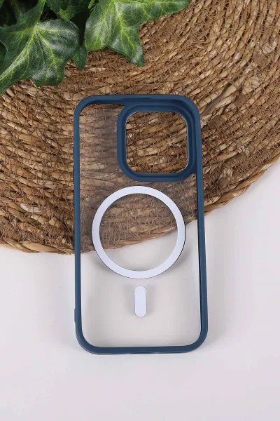 İndigo TeknoCase İPhone 15 Pro Uyumlu Clear Lüx Case Serisi Lens Hediyeli Sert Silikon Telefon Kılıfı 430726