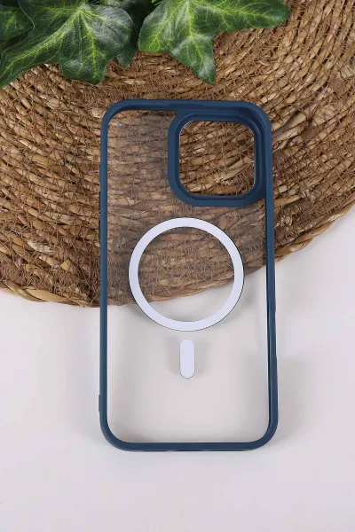 İndigo TeknoCase İPhone 16 Pro Max Uyumlu Clear Lüx Case Serisi Lens Hediyeli Sert Silikon Telefon Kılıfı 430746