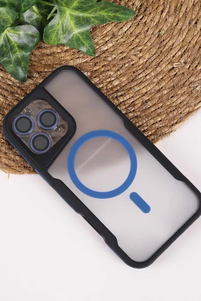 İndigo TeknoCase İphone 16 Pro Max Uyumlu Matte Guard Serisi Lens Korumalı Silikon Telefon Kılıfı 472490