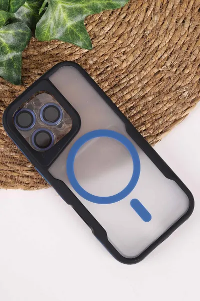 İndigo TeknoCase İphone 16 Pro Uyumlu Matte Guard Serisi Lens Korumalı Silikon Telefon Kılıfı 472479