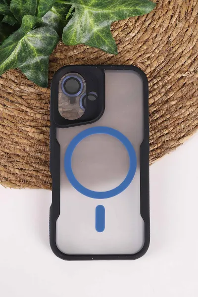 İndigo TeknoCase İphone 16 Uyumlu Matte Guard Serisi Lens Korumalı Silikon Telefon Kılıfı 472473