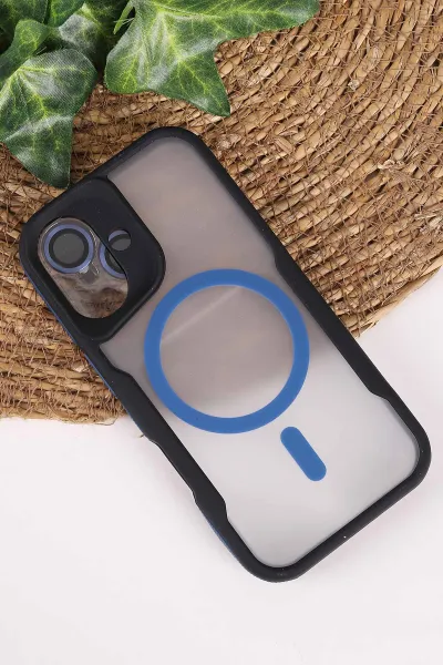 İndigo TeknoCase İphone 16 Uyumlu Matte Guard Serisi Lens Korumalı Silikon Telefon Kılıfı 472473