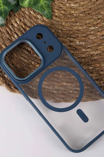 İndigo TeknoCase İPhone 17 Pro Uyumlu Clear Lüx Case Serisi Lens Hediyeli Sert Silikon Telefon Kılıfı 430758