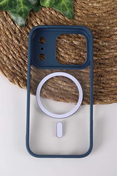 İndigo TeknoCase İPhone 17 Pro Uyumlu Clear Lüx Case Serisi Lens Hediyeli Sert Silikon Telefon Kılıfı 430758