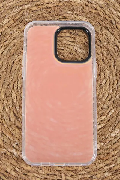 İphone 14 Pro Max Uyumlu Hologram Işığa Göre Renk Efektli Silikon Telefon Kılıfı 437562