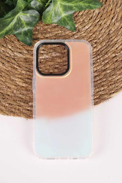 İphone 14 Pro Uyumlu Hologram Işığa Göre Renk Efektli Silikon Telefon Kılıfı 472529