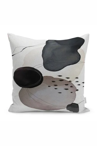 43x43 Dijital Baskılı Fermuarlı Modern Kırlent Kılıfı 308706