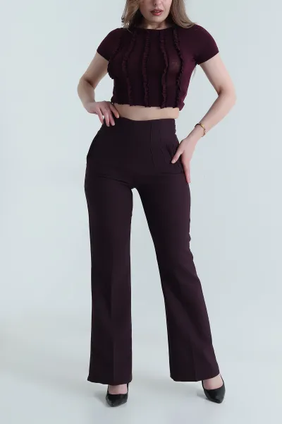İspanyol Paça Double Kadın Pantolon 463336