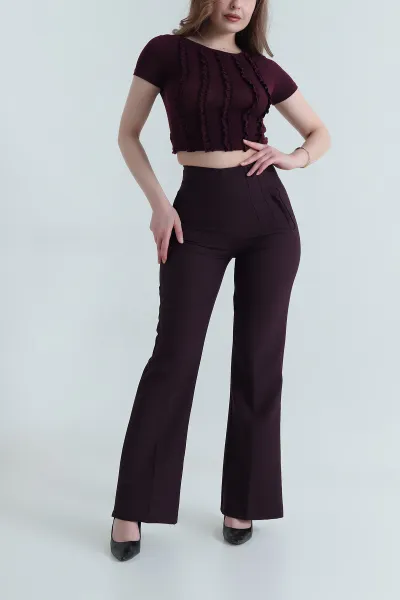 İspanyol Paça Double Kadın Pantolon 463336