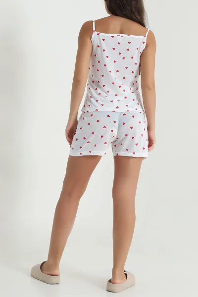 Jakarlı Desenli Kadın Pijama Takımı 476183